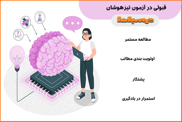 قبولی در آزمون تیزهوشان