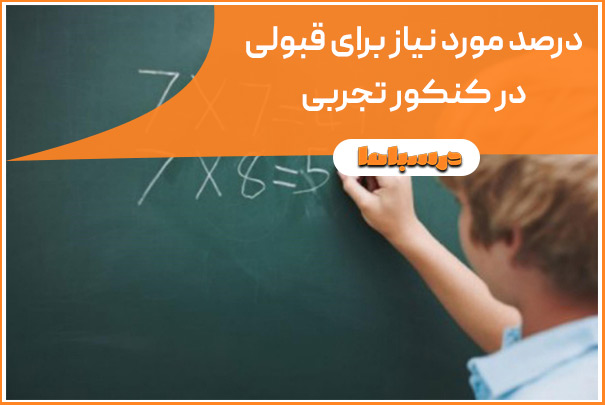 درصد مورد نیاز برای قبولی در کنکور تجربی