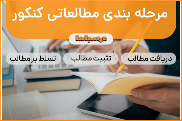 مرحله بندی مطالعاتی کنکور